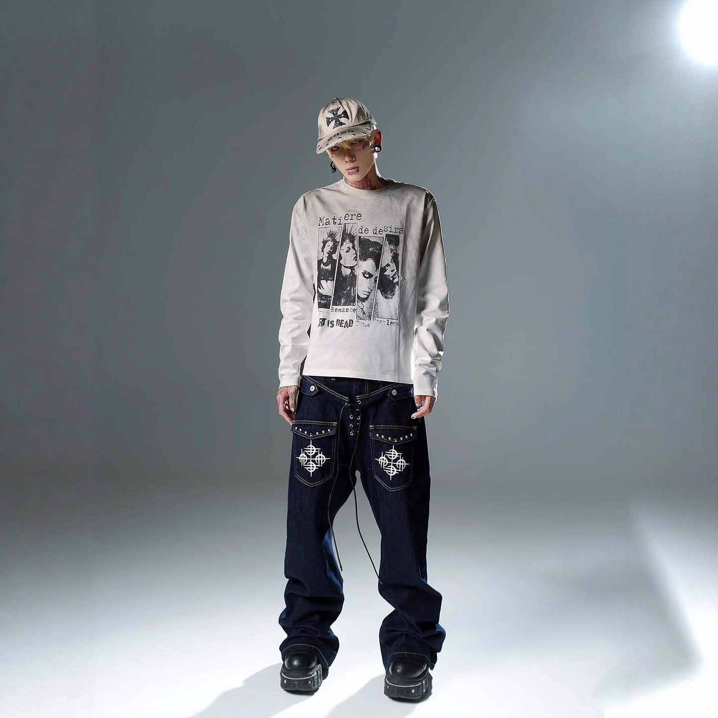 Mens Fashion Summer - Jesienno-zimowa kolekcja w stylu Harajuku: nowe,