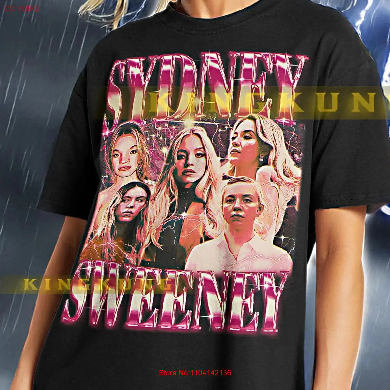 Men'S Fashion Sydney - Koszulka SYDNEY SWEENEY Vintage Retro Lata