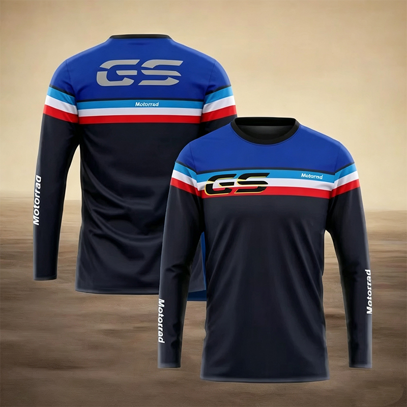 Men'S Fashion T Shirts - Koszulka z długim rękawem Hot Motorrad
