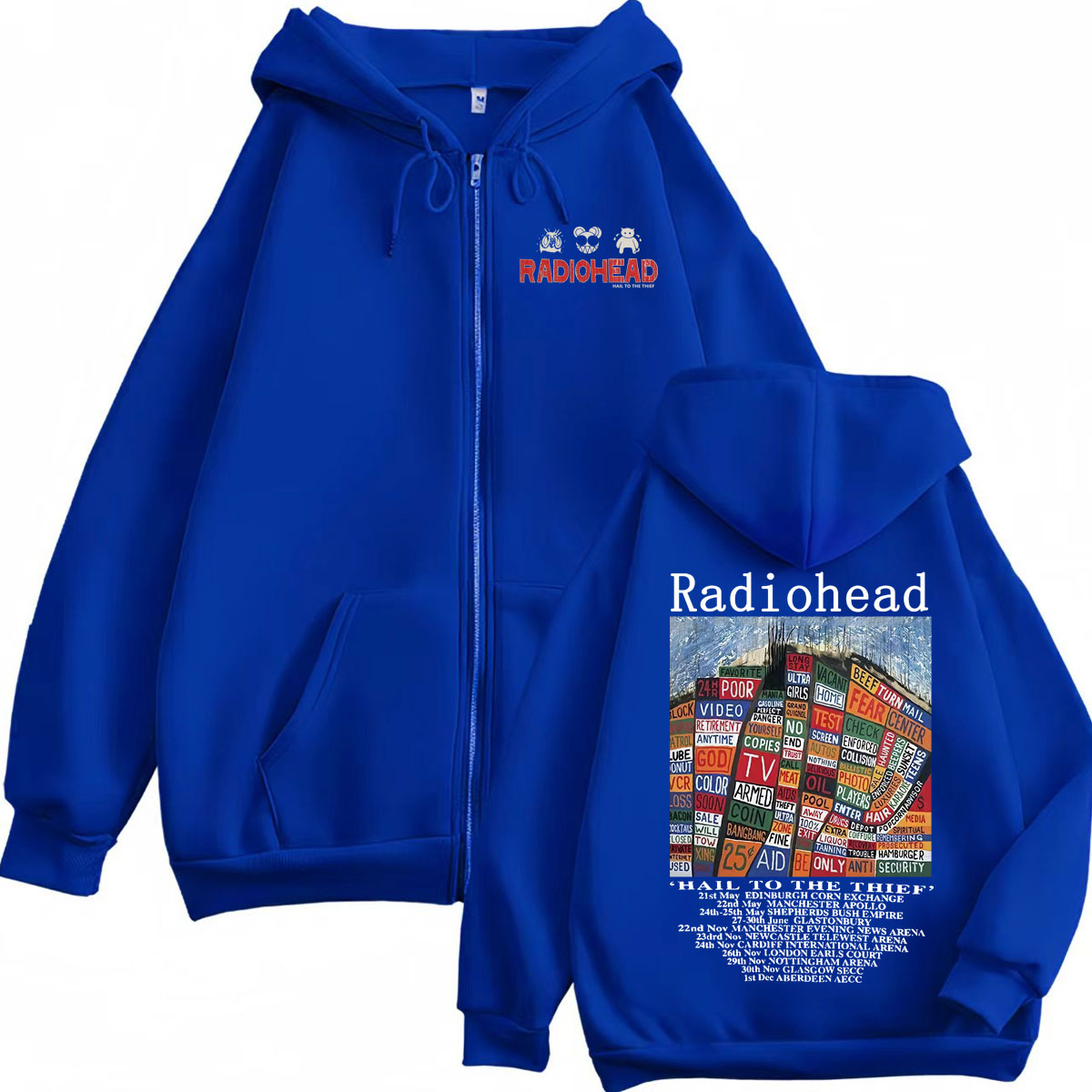 Radiohead Hail To The Thief Me – Mens Fashion Zip Up Hoodies recenzja i cena
