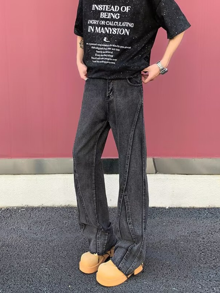 Spodnie męskie 2026 Pantalon Y – Men'S Fashion Grey Jeans recenzja i cena