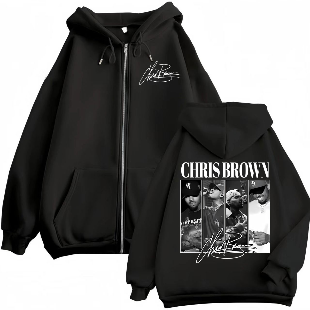 Bluzy z kapturem na zamek z gr – Mens Fashion Zip Up Hoodies recenzja i cena