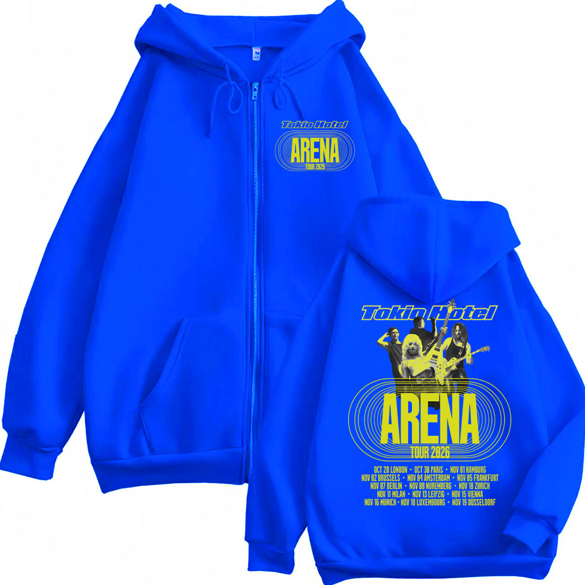 Bluzy z kapturem Tokio Hotel A – Mens Fashion Zip Up Hoodies recenzja i cena