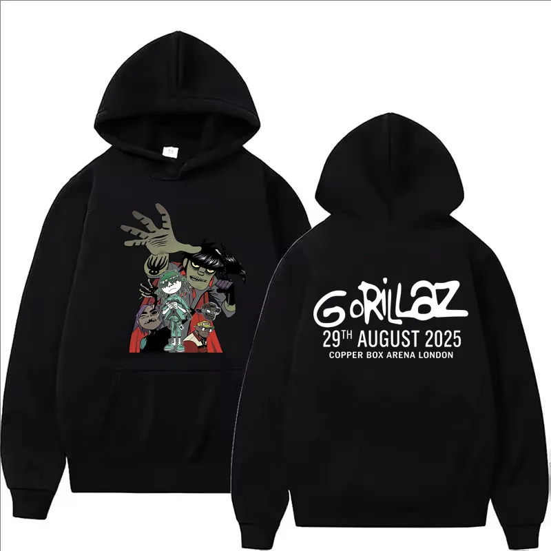 Bluzy z nadrukiem Gorillaz dla – Mens Fashion Zip Up Hoodies recenzja i cena