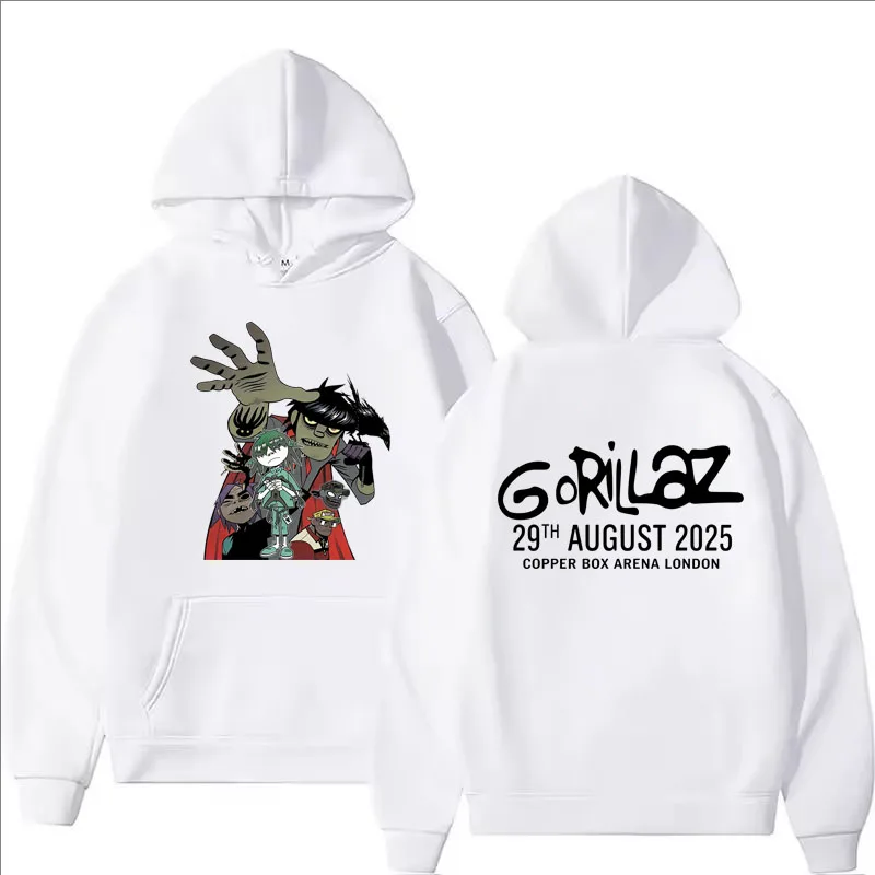 Bluzy z nadrukiem Gorillaz dla – Mens Fashion Zip Up Hoodies recenzja i cena