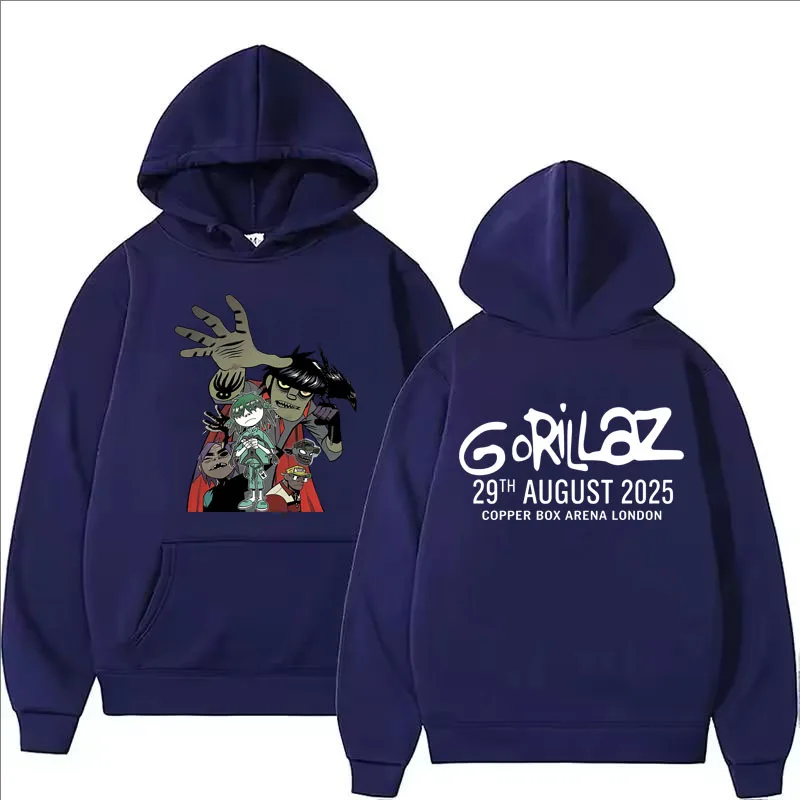 Bluzy z nadrukiem Gorillaz dla – Mens Fashion Zip Up Hoodies recenzja i cena