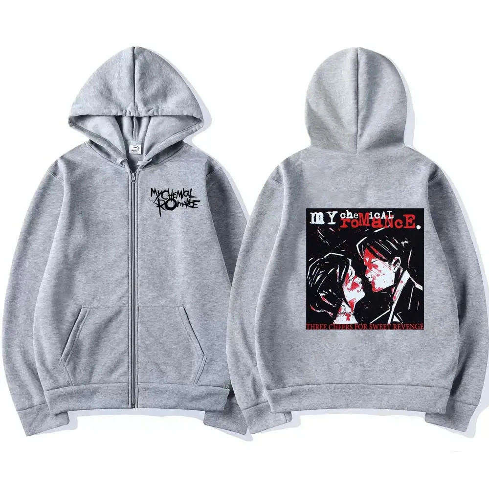 Rock Band My Chemical Romance  – Mens Fashion Zip Up Hoodies recenzja i cena