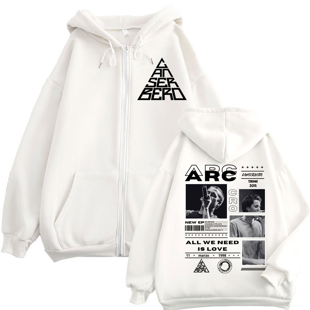 Canserbero All We Need Is Love – Mens Fashion Zip Up Hoodies recenzja i cena